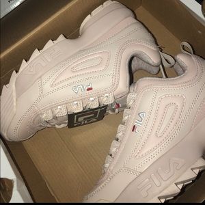 Pastel pink Filas